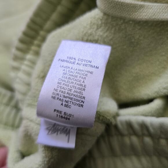 Stussy Men's Smooth Stock Printed Sweat Pants Light Green Size S - Picture 5 of 9